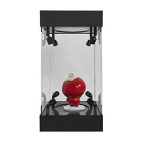 Vitrine d'Exposition à Jouets en Acrylique Éclairée Personnalisée, Présentoir LED en Acrylique avec Adaptateur DC et Miroir