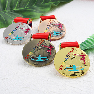 Medallas de Gimnasia Rítmica, Chapadas en Oro, Plata, Cobre y <span class=keywords><strong>Latón</strong></span>, Personalizadas, Medallas Deportivas con Grabado en Esmalte, Medalla de Carrera - Product Image 3