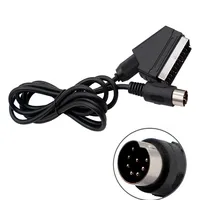 1.8M A/V TV Video Scart RGB Cable Gaming 21 pin euro scart plug cord wire