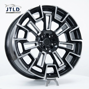 JTLD 1 件式锻造铝合金车轮 <span class=keywords><strong>16</strong></span>-26 英寸 全定制亮黑磨边轮圈 用于改装升级 - Product Image 1