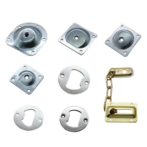 Iron Sheet Connector Plate Square Metal Mounting <b>Bracket</b> For Furniture Legs <b>Silver</b> Durable Hardware Accessory - Product Image 2