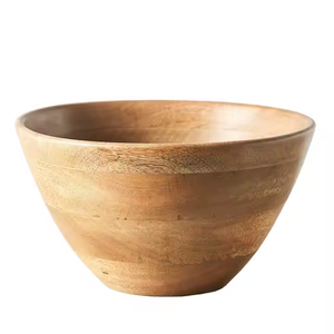 Tazón para Servir de Madera Natural Pulida de Alta Calidad, Ecológico, No Tóxico, Apto para Lavavajillas, para Ensaladas, Sopas, Arroz, Hogar y Hotel - Product Image 6