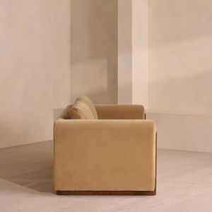 Divano in Velluto Stile Retrò Francese, Design Mid-Century, Tre Posti, per Piccoli Soggiorni, Appartamenti <span class=keywords><strong>e</strong></span> Hotel - Product Image 3