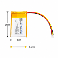 Baterai Lithium Kustom 3.7V 2000mAh Li Polymer untuk Pelacak GPS Perangkat Pintar yang Dapat Dipakai Sensor IoT Speaker Portabel