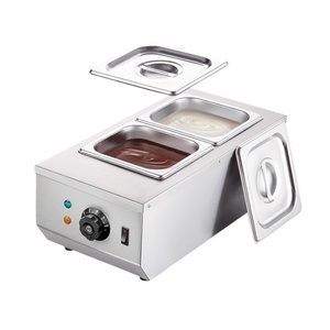 Machine à fondue électrique commerciale double immersion pour la fusion de fromage et de chocolat, idéale pour la transformation alimentaire - Product Image 2