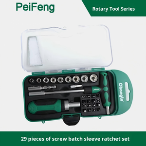 29 cái 3/8 "ổ đĩa Hex cấp công nghiệp Mini dụng cụ cầm tay sửa chữa xe ổ cắm công cụ thiết lập với 3-năm bảo hành - Product Image 2