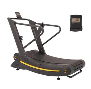 commercial self-generated treadmill machine manual no-motor curved treadmill air runner unpowered sport curved running machine