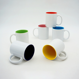 Mug en céramique personnalisé 11oz, couleur intérieure, extérieur blanc, pour sublimation par transfert thermique, vente chaude - Product Image 4