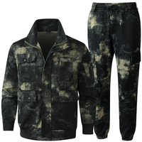Ensemble uniforme tactique d'entraînement en polyester camouflage personnalisé pour hommes, respirant et résistant à l'usure, pour activités de plein air
