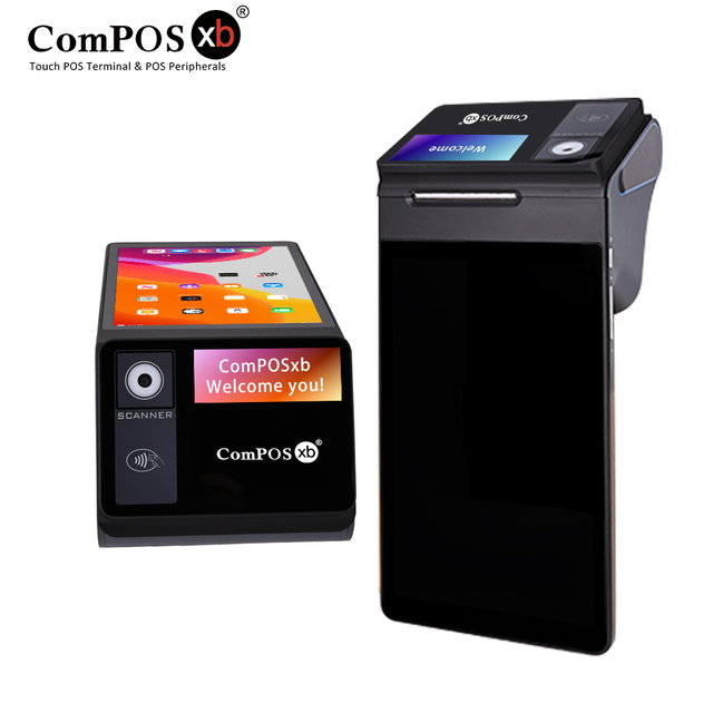 Android 14.0 Touch Screen Pos Handheld Android Pos Terminal With 58mm Printer Point of Sale Systems