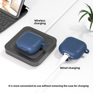 Funda Protectora de Silicona para <span class=keywords><strong>AirPods</strong></span> 2/3/4 y <span class=keywords><strong>AirPods</strong></span> Pro 3 de <span class=keywords><strong>Apple</strong></span>, Accesorios para Auriculares - Product Image 2