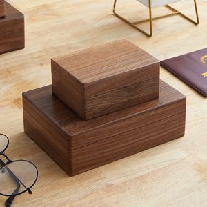 Wooden Jewelry <b>Box</b> Solid Wood Rectangle <b>Vintage</b> Storage <b>Box</b> With Lock For Jewelry Organization - Product Image 2