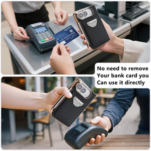 Funda tipo cartera para iPhone Duo, de cuero PU, con tarjetero, a prueba de golpes, OEM, ODM, venta al por mayor - Product Image 4
