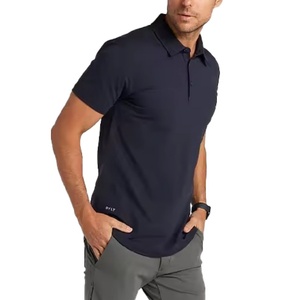 Camisetas Polo Premium para Hombre, Logotipo Personalizado Bordado, Patrón Sólido, Mezcla de Algodón y Poliéster, Tejido de Punto - Product Image 1