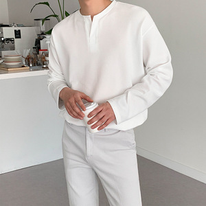 All'ingrosso da uomo a manica lunga Tee - 100% cotone 220gsm per <span class=keywords><strong>ordine</strong></span> sfuso - Product Image 3