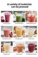 Extracteur de jus de fruits automatique commercial à pression à froid, presse-agrumes haute performance en acier inoxydable, grande centrifugeuse à canne à sucre pour