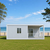 Maison conteneur démontable modulaire en acier préfabriqué 20ft 40ft à assemblage rapide pour bureau de chantier et usage domestique