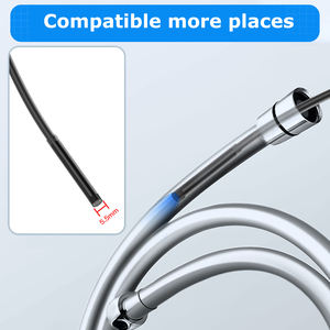 กล้องเอนโดสโคปอุตสาหกรรมขนาดเล็ก 2 in 1 สำหรับตรวจสอบท่อระบายน้ำ ใช้ได้กับโทรศัพท์/iPad ความละเอียด HD 1080P กันน้ำ/ทนทานต่อสภาพอากาศ รองรับ OEM SDK ใช้ภายในอาคาร - Product Image 2