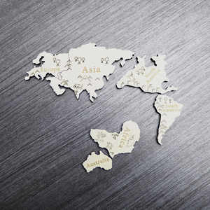 Montessori gỗ Thế Giới bản đồ câu đố gỗ tự nhiên trẻ em ghép hình IQ Trò chơi giáo dục sáng tạo mầm non đồ chơi lục địa quốc gia - Product Image 6