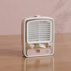 Sessiz evaporatif HAVA SOĞUTUCU taşınabilir klimalar kişisel Mini hava soğutma fanı ile 3 rüzgar hızı serin sis odası için