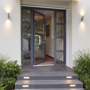 <span class=keywords><strong>Porte</strong></span> française à double battant en aluminium avec vitrage pour chambre à coucher, projets architecturaux extérieurs <span class=keywords><strong>et</strong></span> entrées latérales – Fabricant professionnel - Product Image 2