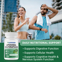 Extrait de brocoli en marque privée SPL OEM, sulforaphane, soutien à la santé du foie, complément alimentaire, capsules de sulforaphane liposomales