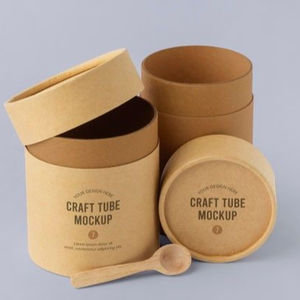 กล่องบรรจุภัณฑ์ของขวัญแบบกำหนดขนาดเองเป็นมิตรกับสิ่งแวดล้อม กล่องกระดาษแข็งทรงกระบอกพิมพ์ลายสำหรับบรรจุภัณฑ์ชาแบบหลอด สำหรับบรรจุผง - Product Image 3