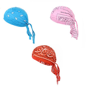 Vente en gros Logo personnalisé cheveux Durag tête de mort casquette <span class=keywords><strong>Bandana</strong></span> tête enveloppe Biker bonnet casquette <span class=keywords><strong>Bandana</strong></span> chapeau chimio casquette rosée chiffon pour hommes femmes - Product Image 3