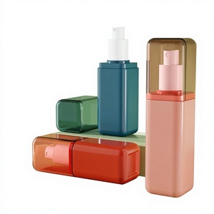 ขวด PET สำหรับเครื่องสำอางแบบขายส่ง พร้อมหัวปั๊มโลชั่น ขนาด 50 มล. 100 มล. พร้อมฝาปิด สำหรับบรรจุภัณฑ์น้ำหอมและเครื่องสำอาง ผู้ผลิตจากเวียดนาม - Product Image 1