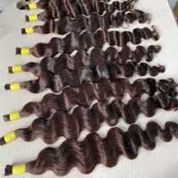 Cheveux vierges brésiliens miel blond Boho tresses vague de corps faisceaux en vrac pour tressage shampooing humide et ondulé pré-extensible