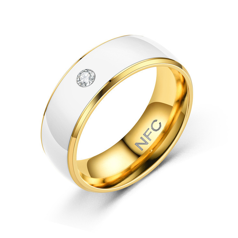  NFC Ring, Fashion Diamond Drop Oil NFC 