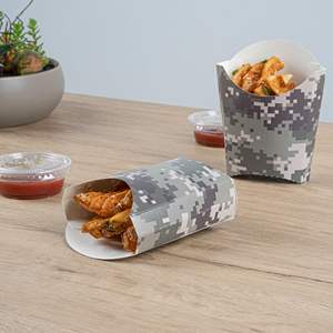 กล่องกระดาษใส่อาหารแบบใช้แล้วทิ้ง พิมพ์โลโก้ได้ สำหรับบรรจุไก่ทอด เบอร์เกอร์ อาหารแบบนำกลับ กล่องเฟรนช์ฟรายส์แบบกำหนดเอง - Product Image 3