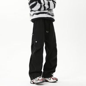 Pantalon <span class=keywords><strong>cargo</strong></span> ample de style américain pour hommes, pantalon large de grande taille pour le printemps et l'automne, pantalon décontracté à jambe droite tendance - Product Image 2