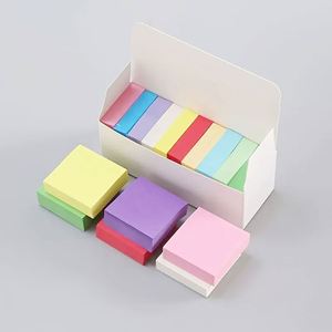 11 Assorted Rainbow Color Square Magnetic Self-Adhesive Sticky Notes Set Boxed <b>Memo</b> <b>Pads</b> for Office & School Daily Note-Taking - Product Image 5