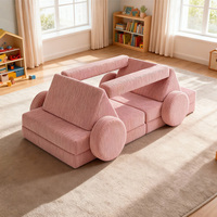 Langlebiges 10-teiliges Auto-förmiges Modulares Sofa Kinder-Spielcouch Cordbezug Hochdichter Schwamm Direktvertrieb Großhandel Bodensofa