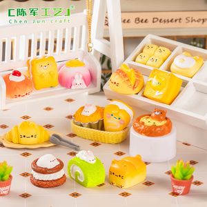 Simulation de micro-paysage Yxs, petits animaux mignons, desserts, petit pain, jouets alimentaires, décorations de bricolage, sacs aveugles, accès suspendu - Product Image 2