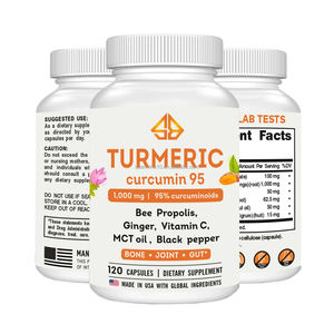 Cúrcuma Orgánica, Jengibre y Pimienta Negra, Suplemento Herbal para la Salud de las Articulaciones, Inmunidad y Digestión en Adultos, 120 Cápsulas - Product Image 2