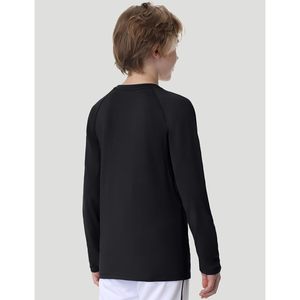 FOXA Youth Boys Compression Thermal Long Sleeve <b>Base</b> <b>Layer</b> Warm Quick Dry Fleece Undershirt for Football Soccer Baseball - Product Image 4
