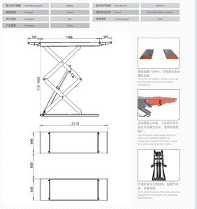 Elevador de Tijera Oculto para Suelo de Pequeña Escala para Garajes y Talleres 4S: Garantía de Máxima Productividad y Seguridad - Product Image 3