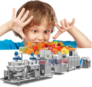 Newest Automatic Lollipop Candy Forming Round Fruit Candy Slicer Cutter Machine Line Hot Product Toffee Candy Making Machine