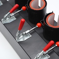 Presse à chaud multi-stations 5-en-1 à cinq trous pour tasses, bouteilles et gobelets, avec contrôle indépendant pour la sublimation et le transfert thermique