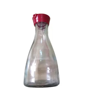 150 مللي الصويا زجاجة للصوص مع الأغطية البلاستيكية ، زيت صويا الزجاج زجاجة مع اثنين من ثقب غطاء