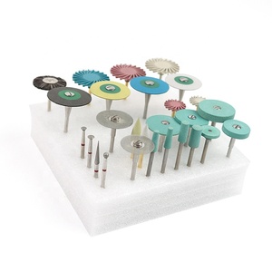 Set di Lucidatori e Dischi in Silicone Dentale, Frese e Dischi Diamantati 3Z00.1, Kit <span class=keywords><strong>HP</strong></span> Popolare per Lucidatura di Denti in Ceramica e Zirconia - Product Image 3