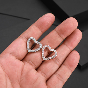 Anillo de ombligo al revés con forma de corazón, joyería de acero inoxidable, botón, hueco, a la moda, Sexy - Product Image 3