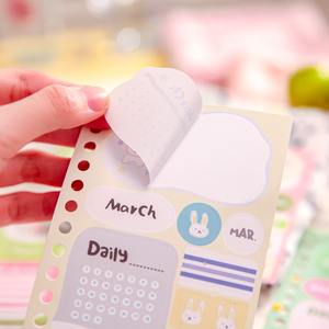 Pegatinas de Papel con Acabado Brillante y Recorte de Contorno, Serie 'Señal de Latido del Corazón', Estilo Coreano, Autoadhesivas, para Decoración Festiva - Product Image 4