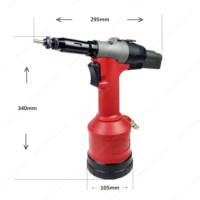 Pistolet à rivets hydraulique pneumatique M3-M10 & Riveteuse >18,5KN de force, course de 7 mm, 1,88 kg, pression d'air 0,5-0,7 MPa HARB0310-A