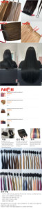 ผมต่อ100% บริสุทธิ์ของมนุษย์ทำจากฝ้ายปลายแหลมสำหรับดัดทุกสี - Product Image 4