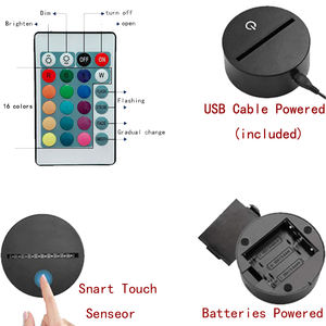 Lampe acrylique 3D Illusion Fort Nite 3D avec base noire tactile 7 couleurs pour les amateurs de jeux - Product Image 5