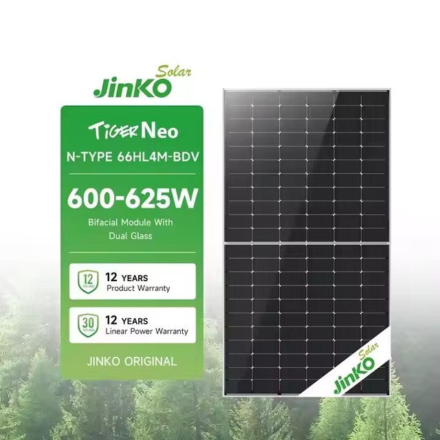 Jinko 620w Solar Panel Module Jinko N Type 600w 605w 610w 615w 620w 625 Watt Solar Panels