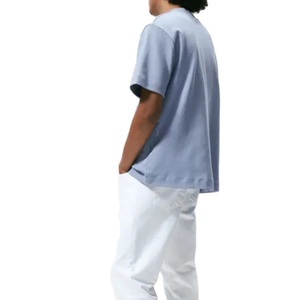 Supplier Men's Heavy Cotton t Shirt <b>High</b> Quality Custom LOGO Desgin Blank Oversized Drop Shoulder Rib O-<b>neck</b> <b>Tshirt</b> for Men - Product Image 2